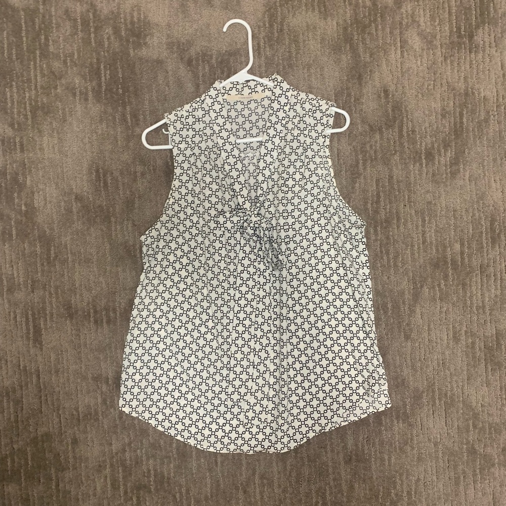 41 Hawthorne XL neck tie blouse